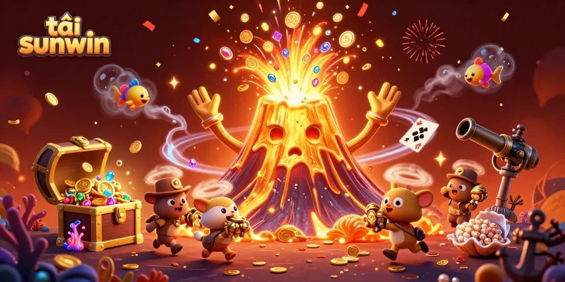 Experience exciting games as tải sunwin unleashes a golden volcano of treasures amidst vibrant highlights.