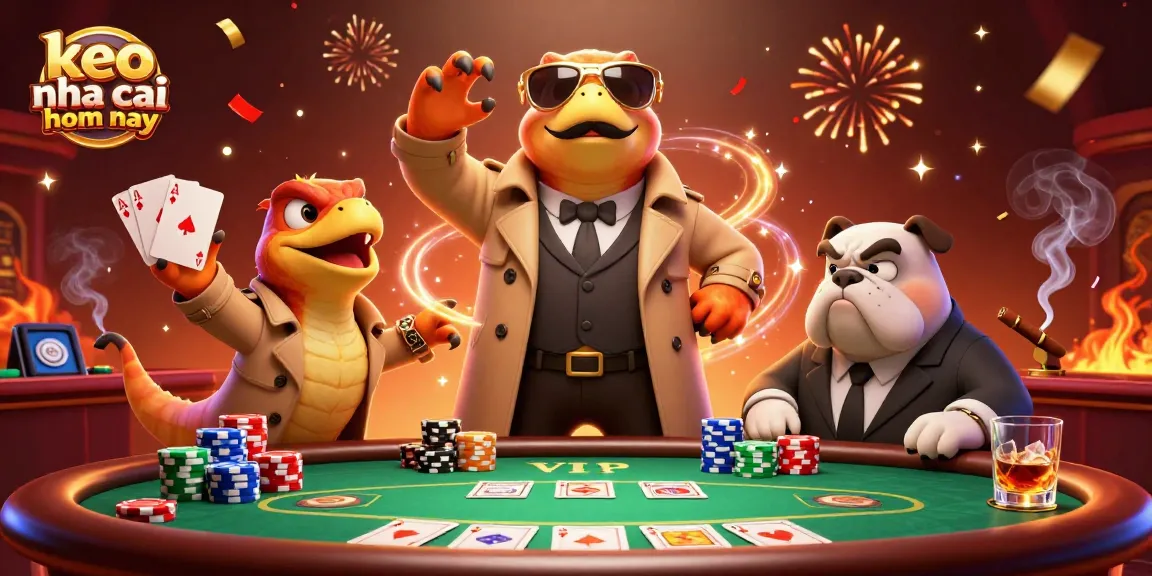 Experience the thrill of keo nha cai hom nay with vibrant 3D raptors entering a casino.