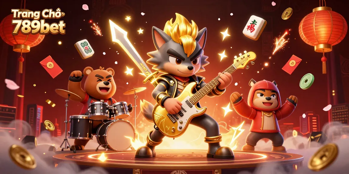 Experience the thrill of Trang Chủ 789bet with a dazzling casino scene featuring animated characters and vibrant game elements.