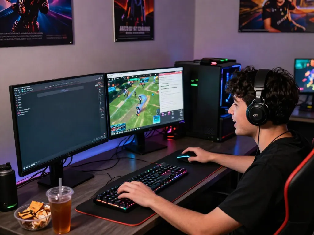 Exciting gaming environment at http://sin88-onl.com/ displaying vibrant setups and live sports events during an engaging online gaming session.