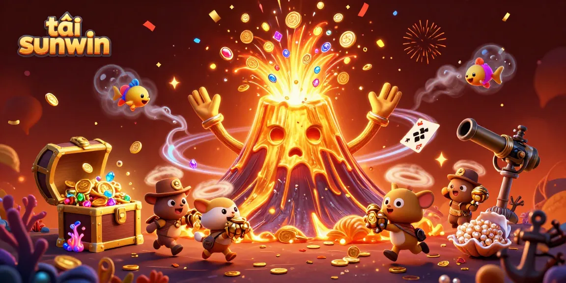 Experience exciting games as tải sunwin unleashes a golden volcano of treasures amidst vibrant highlights.