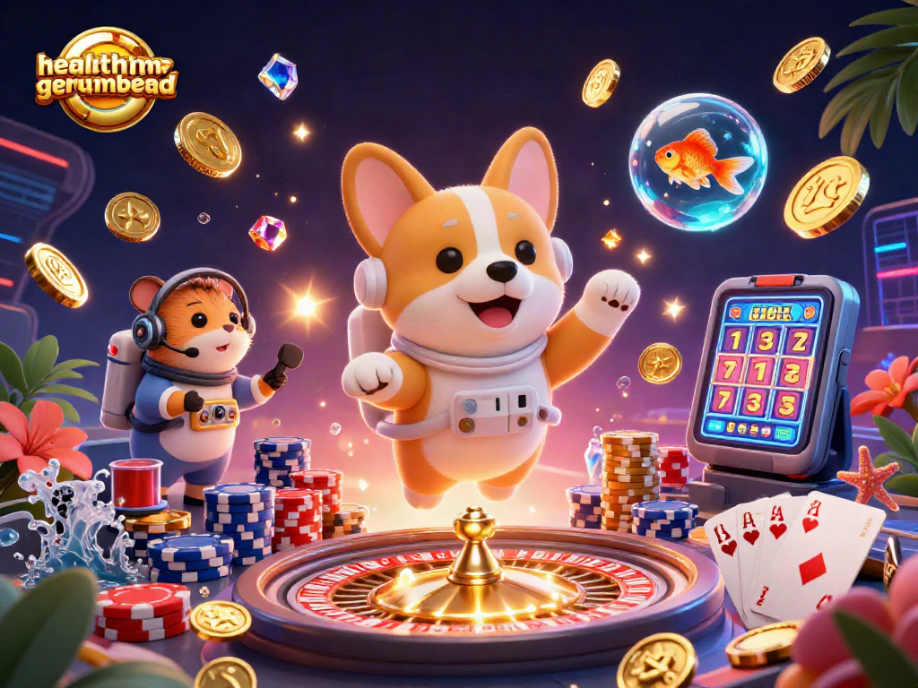 Win big with healthygermanbread in a dynamic space-themed casino scene.
