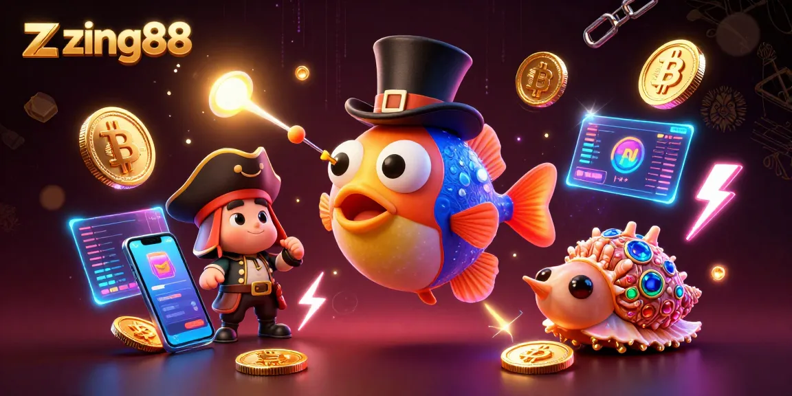 Zing88 offers thrilling action with the anglerfish, shrimp, and sea snail in an underwater casino adventure
